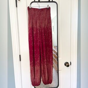 Red Patterned Wide-Leg Pants Mexicali Blues size XS-Medium